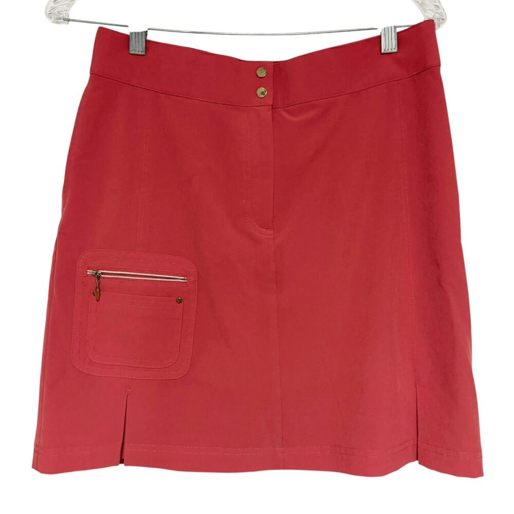 LIGHT FLAW ZENERGY GOLF BY CHICO'S Skort Skirt Size Small Coral Tennis